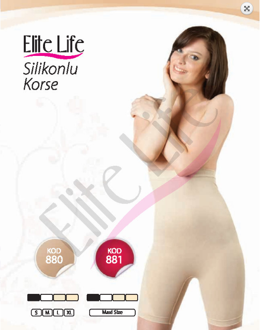 Elite Life Silikonlu Paçalı Korse