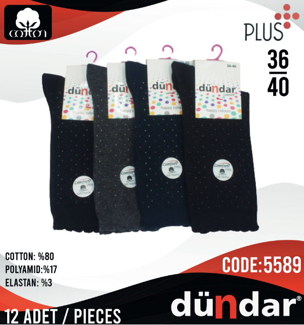 Dündar Comfort Soket Çorap 12 Adet