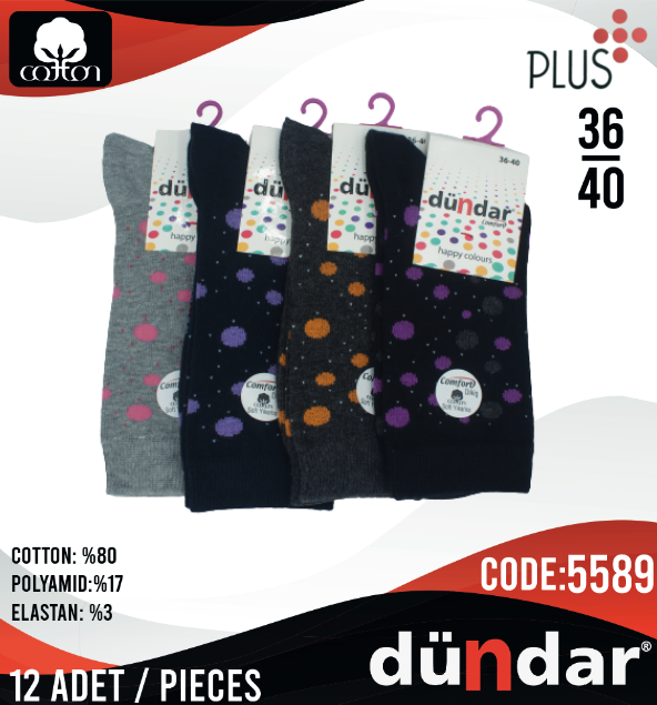Dündar Comfort Soket Çorap 12 Adet