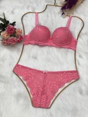 Sade Gri Sütyen Külot Takım 75