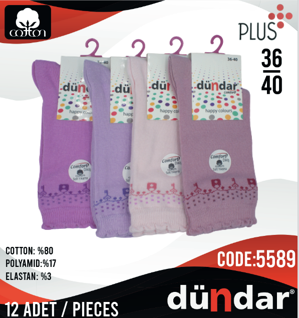 Dündar Comfort Soket Çorap 12 Adet