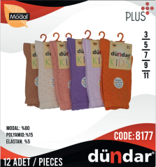 Dündar Çocuk Modal Puantiyeli Soket Çorap 12 Adet