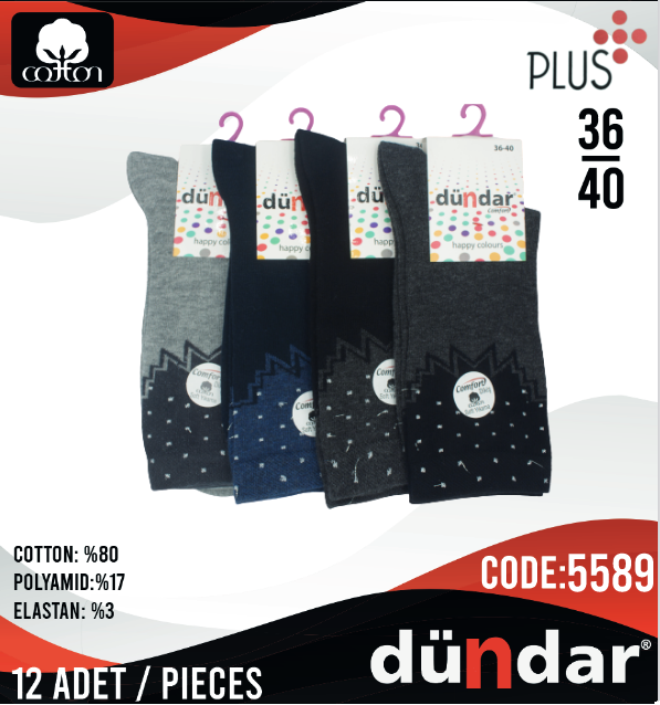 Dündar Comfort Soket Çorap 12 Adet