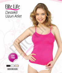 Elite Life Destekli İnce Askılı Uzun Atlet