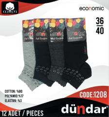 Dündar Lycra Patik Çorap 12 Adet
