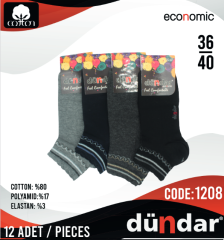 Dündar Lycra Patik Çorap 12 Adet