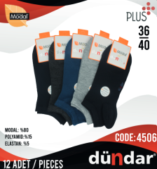 Dündar Modal Patik Çorap 12 Adet