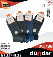 Dündar Modal Patik Çorap 12 Adet