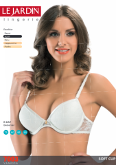 Le Jardin Dantel Push UP Sütyen