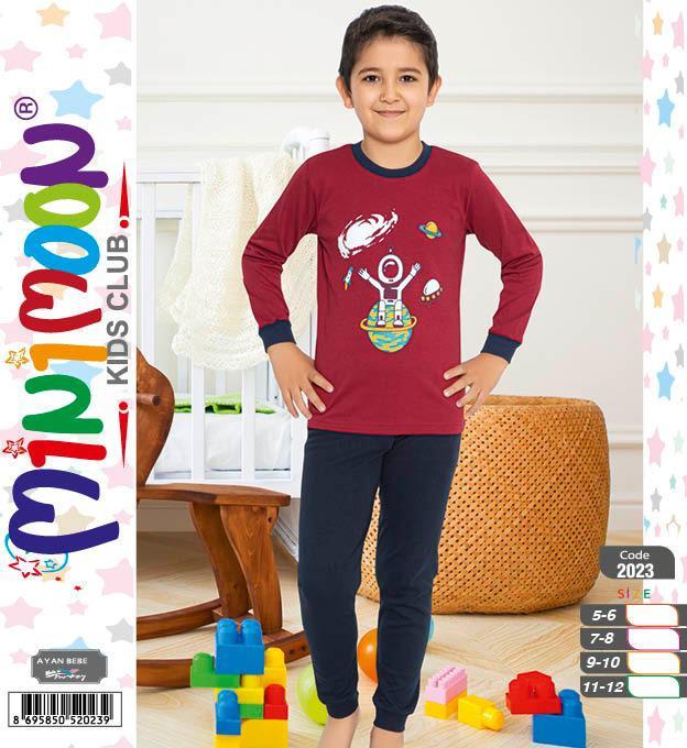 Minimoon Erkek Çocuk İnterlok Pijama Takımı