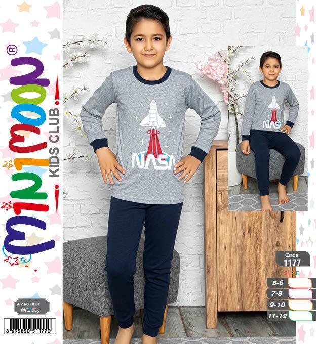 Minimoon Erkek Çocuk İnterlok Pijama Takımı