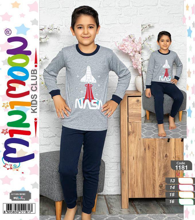 Minimoon Erkek Çocuk İnterlok Pijama Takımı