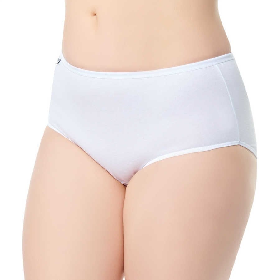 Tutku Beyaz Likralı Bayan Bato Külot 12'lı L-3