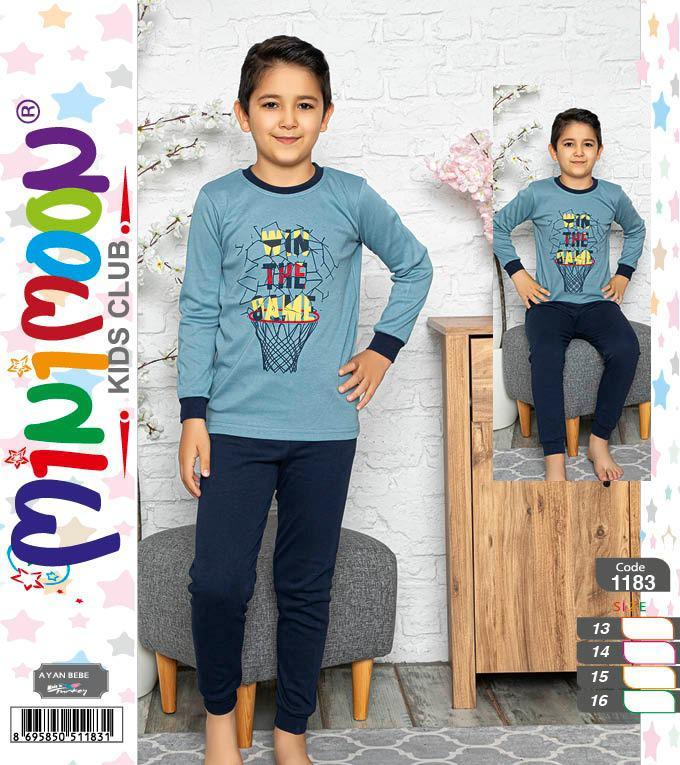 Minimoon Erkek Çocuk İnterlok Pijama Takımı