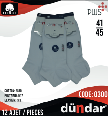 Dündar Pamuklu Patik Çorap 12 Adet